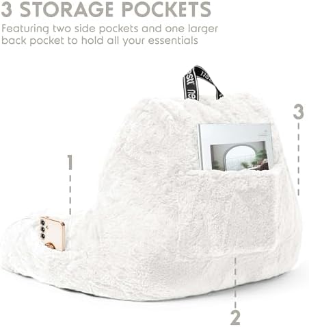 Nestl Fur Reading Pillow, Stylish Back Pillow - Image 5
