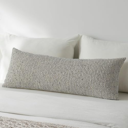 14x36 Blue Decorative Body Pillow Cover by DEZENE