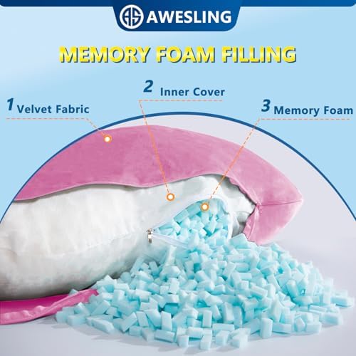 Shredded Memory Foam U Shaped Pregnancy Pillow - Image 4