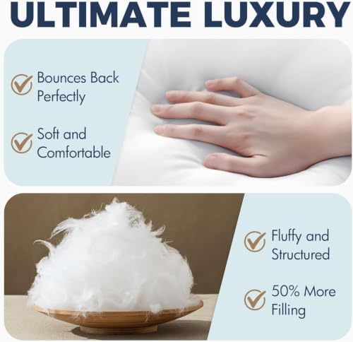 MIULEE 14x20 Inch Synthetic Down Alternative Pillow Insert - Image 6