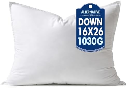 MIULEE 16x26 Inch Synthetic Down Alternative Pillow Insert by MIULEE