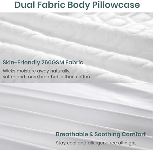 Rainmr Extra Long Body Pillow Memory Foam 180x50cm – Firm King Size Body Pillows - Image 6