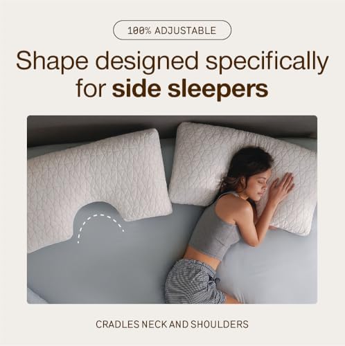 Coop Home Goods Original Cut-Out Adjustable Pillow, Queen Size Bed Pillows - Image 4