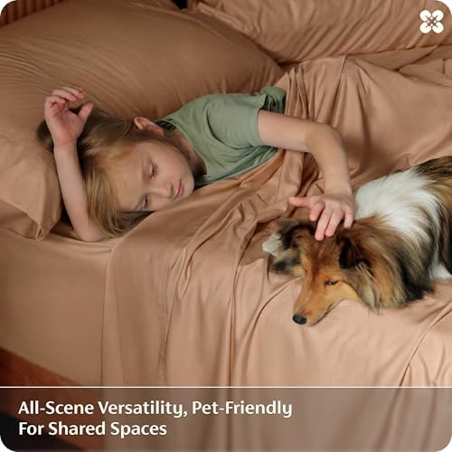 Bedsure PureWoven 100% Rayon Derived from Bamboo, Queen Sheets, 4 Pieces - Image 6