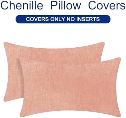 CaliTime Decorative Couch Throw Pillow Covers 20 X 12 Inches Dusty Pink - Image 6