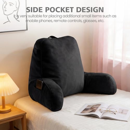 Reading Pillow with Adjustable Memory Foam, Adult Backrest with Arms, Back - Image 5