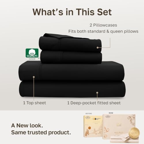 California Design Den Soft 100% Cotton Sateen Queen Sheets - Image 3