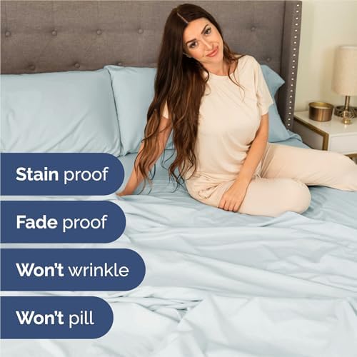 Split King 7 Piece Bed Sheet Set - Image 5