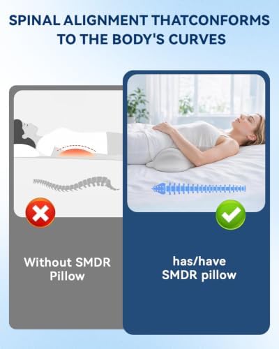 SMDR High Lumbar Support Pillow, Dual-Wing Memory Foam Back Cushion - Image 5