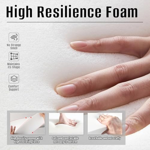 2PCS Knee Pillow for Sleeping, Half Moon Bolster Pillow for Neck, Ankle Foot & - Image 6