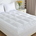 WhatsBedding 5 in Goose Feather Bed Mattress Topper, 100% Cotton Fabric by WhatsBedding