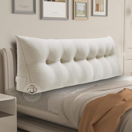 WOWMAX Bed Wedge Headboard Pillow King Reading Pillow Sitting in Bed by WOWMAX