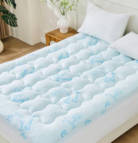 Full Mattress Topper, Cooling Gel Memory Foam Topper by UBAUBA