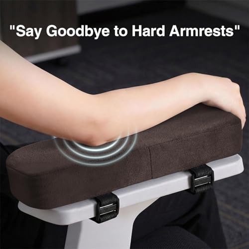 Smiry Memory Foam Office Chair Armrest Pads, Non-Slip Armrest Cushion - Image 4