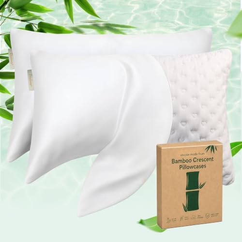 Cooling Curved Pillowcase for Side Sleeper Pillow by Btasleeephomeyland