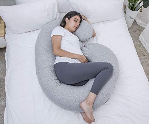 1 MIDDLE ONE Pregnancy Pillow, C Shaped Full Body Pillow - Image 4