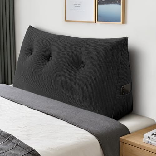 Headboard Pillow Twin, Wall Backrest Wedge Pillow Headboard by huateanhome