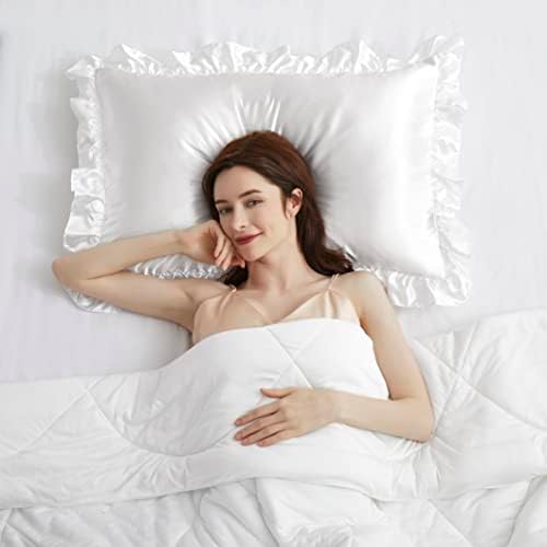 Silky Satin Ruffled Pillow Cases - Image 7