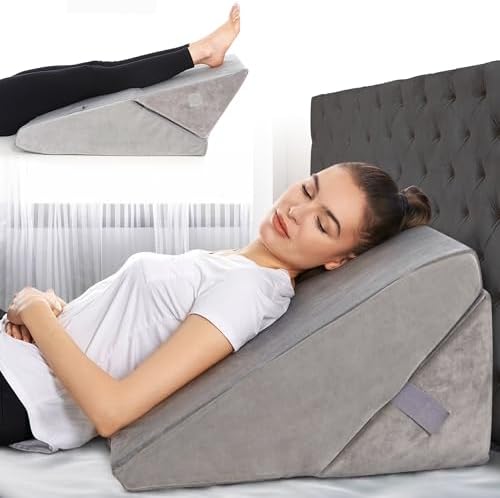 AllSett Health Adjustable 7-in-1 Comfort Bed Wedge Pillow by AllSettHealth