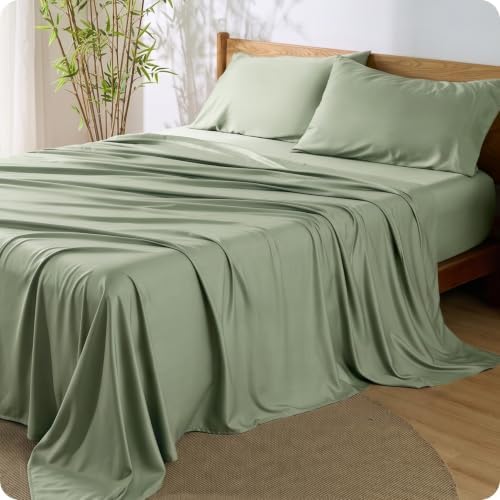 Bedsure PureWoven 100% Rayon Derived from Bamboo, Full Size Sheets by BEDSURE