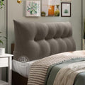 WOWMAX Wedge Headboard Pillow Queen Reading Pillow Sitting in Bed LightGrey by WOWMAX
