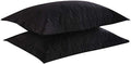 MarCielo 2-Piece Embroidered Pillow Shams, King Decorative Microfiber Pillow by MarCielo