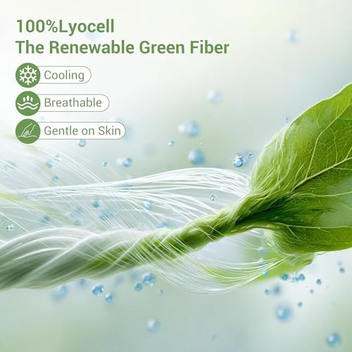 SheRest 100% Lyocell Tencel Pillowcase Cooling Silk-Like Soft Satin Standard - Image 3