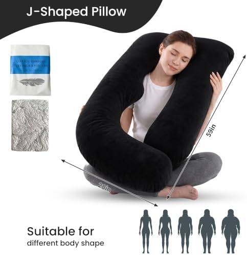Jcickt Pregnancy Pillow for Sleeping, 59 inch Maternity Pillow - Image 5