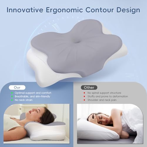 Cervical Neck Pillow, Memory Foam Pillow - Image 4