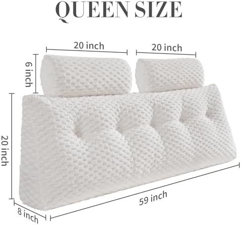 EUHAMS Headboard Pillow Queen - Image 2