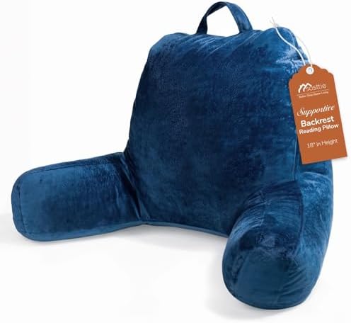 Sasttie Reading Pillow for Bed, Back Pillow for Sitting Up by SASTTIE