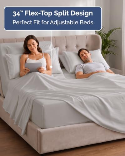 Extra Deep Flex Top Split Head King Sheet Set - Image 3