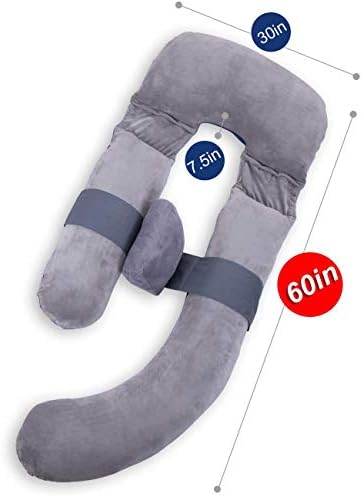 60in Full Body Pillow | Nursing, Maternity and Pregnancy Pillow | Extra Large U - Image 2