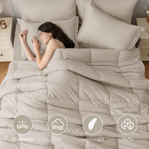 JOLLYVOGUE Queen Comforter Set, Ultra-Soft Bed in a Bag Queen Size 7 Pieces - Image 2