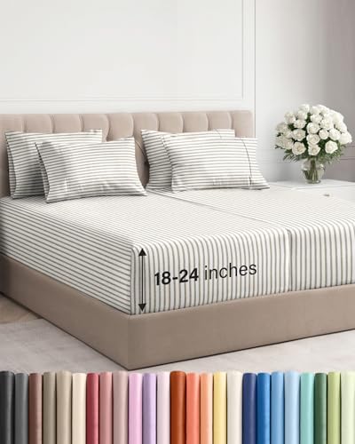 Extra Deep Split King Sheet Set by CGKUnlimited