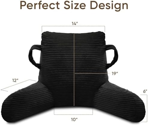 Reading Pillow for Sitting in Bed Adult, Memory Foam - Image 3