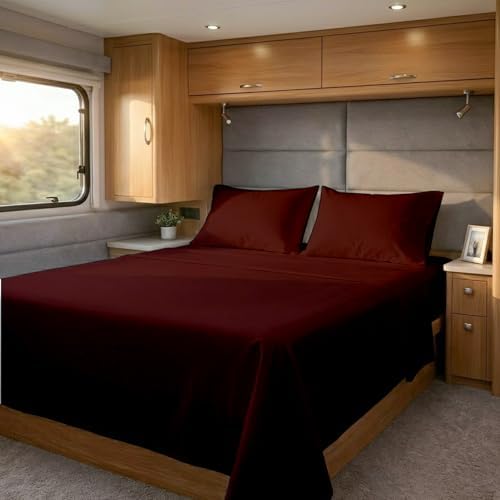 Cottingon 4 Piece RV King Sheets Fits 15" Deep, Egyptian Cotton by COTTINGON