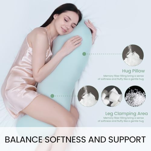 Body Pillows for Adults, Full Body Pillow for Side Sleepers, Long Body Pillow - Image 4