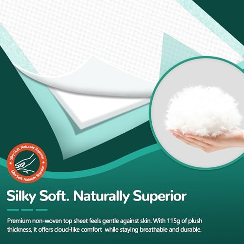 MILDPLUS Bed Pads with Adhesive Strips 36''X36'', Kids and Pet - Image 5