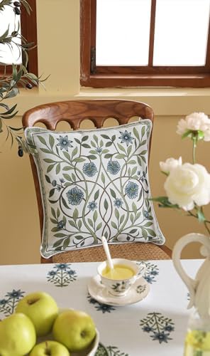 ISAENNE Designer Vintage Linen Throw Pillow Cover - Image 7