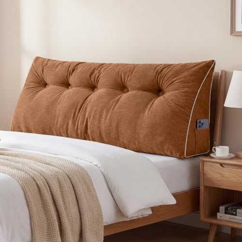 Sasttie Headboard Pillow Queen, Wedge Pillow Headboard by SASTTIE