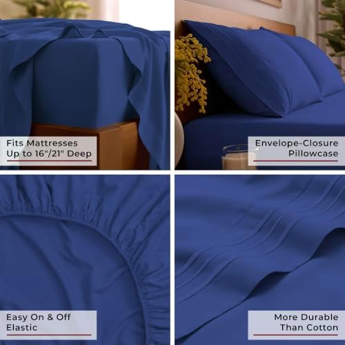 Mellanni Iconic 4-Piece, Ultra Soft Sheet Set - Image 5