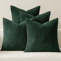 MIULEE Soft Corduroy Decorative Throw Pillow Covers Army Green 16x16 by MIULEE