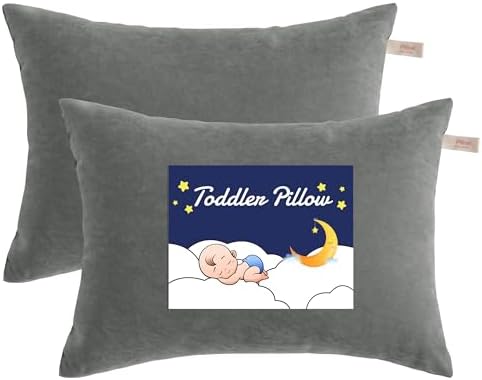 NTBAY Toddler Pillows, Dark Grey by NTBAY