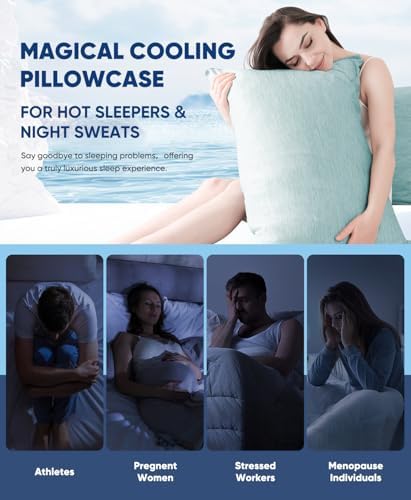 LUXEAR 2 Pack Cooling Pillow Cases - Image 6