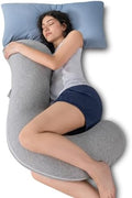 QUEEN ROSE Body Pillow for Side Sleepers, Cooling S Shaped Hug Pillow by QUEENROSE