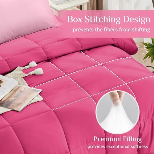 JOLLYVOGUE Twin Comforter Set, Ultra-Soft Bed in a Bag Twin Size 5 Pieces - Image 3