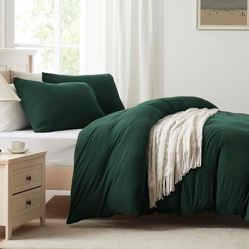 H HOUSEHOLD 100% Jersey Knit Cotton Queen Size Pillowcases Set of 2, Super Soft - Image 2
