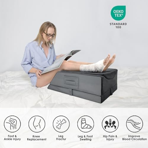 Kehangte Leg Elevation Pillows for After Surgery 29"x16.5"x9.5" - Image 7