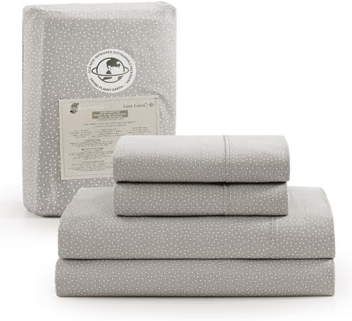 LANE LINEN 100% Organic Cotton Twin Bed Sheet Set, Luxury Hotel Style Fade by LaneLinen